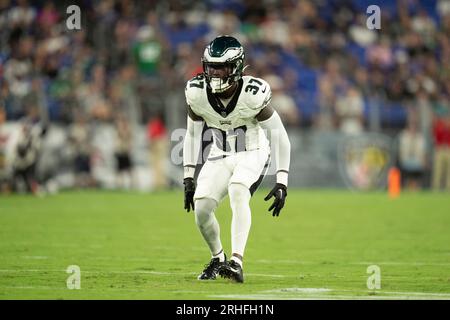 Philadelphia Eagles cornerback Kelee Ringo (37) in action prior to the NFL  preseason football game against the Cleveland Browns, Thursday, Aug. 17,  2023, in Philadelphia. The game ends in a 18-18 tie. (