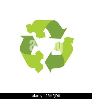 Clothes recycle icon. Sustainable fashion logo. Eco friendly concept. Vector illustration. Stock Vector