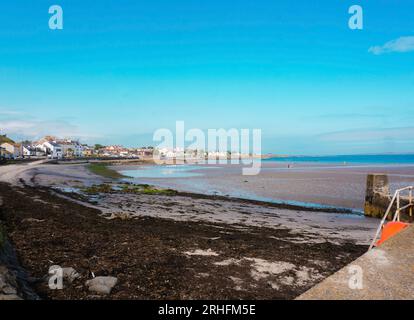 The beachfront in Donaghadee in County Down, northern Ireland. Stock Photo