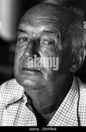 VLADIMIR NABOKOV (1898-1977) Russian-American novelist,poet and entomologist in 1973 Stock Photo