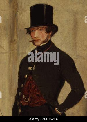 Henry Somerset, 7th Duke of Beaufort 1845 by Henry Thomas Alken Stock Photo