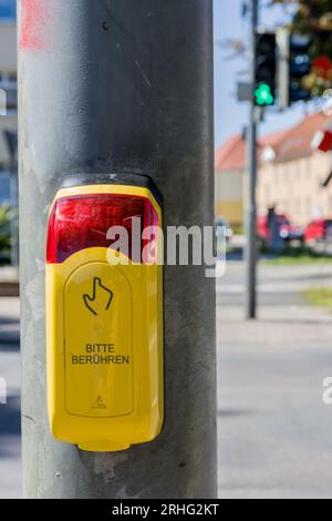 Traffic light switch Stock Photo