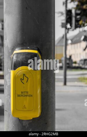 Traffic light switch Stock Photo