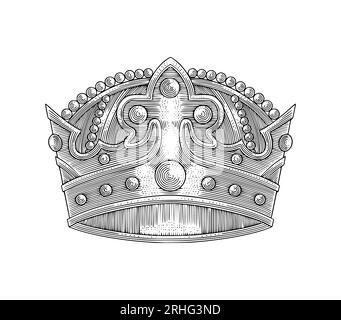 Illustration of the royal crown. High Detailed Vector Art Stock Vector ...