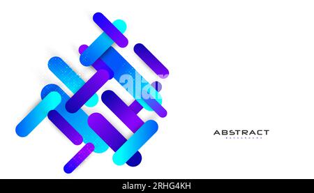 Abstract Modern Geometric Background. Colorful Liquid Background Design Stock Vector