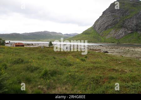 Lofoten peninsula, Norway, Mountains, lakes, and fjords Stock Photo