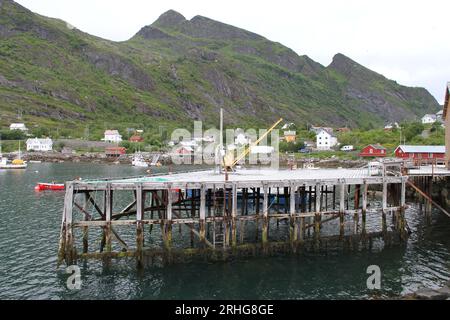 Lofoten peninsula, Norway, Mountains, lakes, and fjords Stock Photo