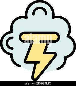 Electronic smoke icon outline vector. Vape cigarette. Vaper dropper color flat Stock Vector