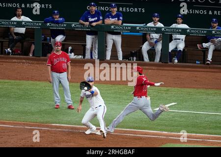 Texas Rangers' Nathaniel Lowe takes a swing during an at-bat in a baseball  game against the Seattle Mariners, Tuesday, May 9, 2023, in Seattle. The  Mariners won 5-0. (AP Photo/Stephen Brashear Stock