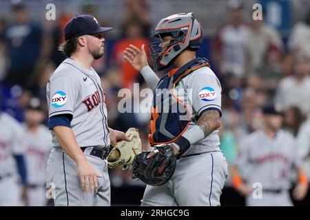 Houston Astros pitcher Parker Mushinski during a baseball game against the  Seattle Mariners Monday, June 6, 2022, in Houston. (AP Photo/Michael Wyke  Stock Photo - Alamy