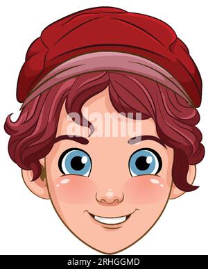 Male teen cartoon wearing hat illustration Stock Vector Image & Art - Alamy