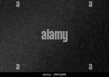 Black color velvet paper texture background. Stock Photo