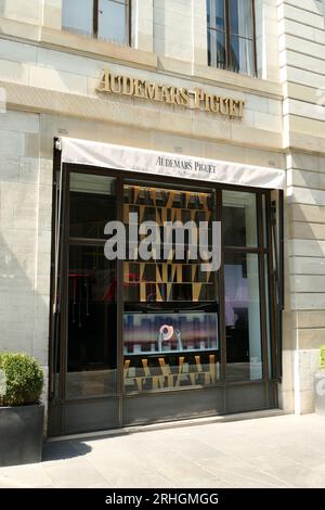 Geneva switzerland. August 13. 2023. Audemars Piguet store