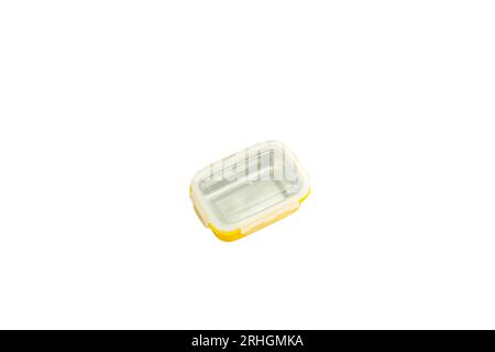 Yellow stillness steel lunch box Stock Photo
