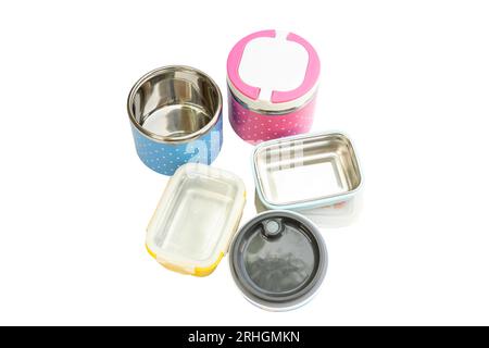 Stainless steel container to keep food warm Stock Photo - Alamy