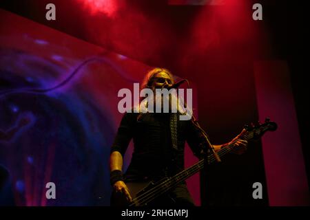 Toronto, Canada, 16/08/2023, American Heavy Metal band Mastodon performing at Budweiser Stage in Toronto Stock Photo