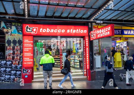 Sydney Australia Tobacco station store selling cigarettes cigars