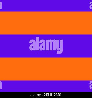 Seamless striped pattern. Horizontal repeating orange and purple stripes. Bright Lines banner for posters, wrapping paper, textile. Vector illustratio Stock Vector