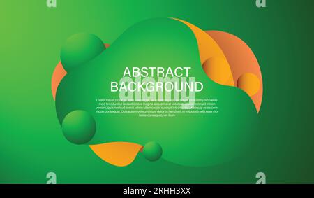 modern green color gradient abstract background template. eps 10 vector. Stock Vector