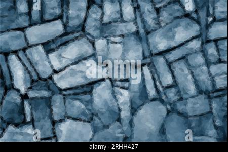 Colors of the Year and Trendy Fall-Winter 2022-2023 Color Palette. Midnight Color. Navy blue. Background,  Stock Vector