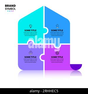 Infographic template with icons and 4 options or steps. Arrow. Can be used for workflow layout, diagram, banner, webdesign. Vector illustration Stock Vector