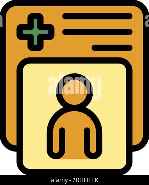 Second vaccine dose flat color icons with quadrant frames on white ...
