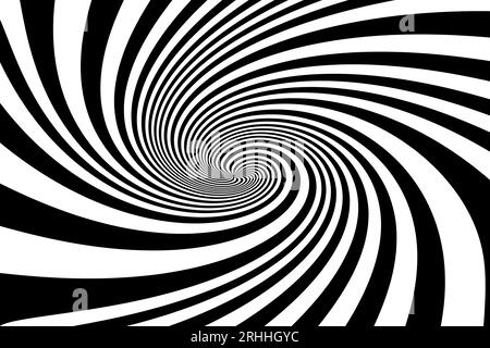 Swirling spiral radial pattern background. vector illustration Stock Vector
