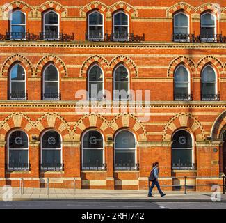 Beautiful brickwork and architectural detail in Royal Talbot House on Victoria Street Bristol UK Stock Photo