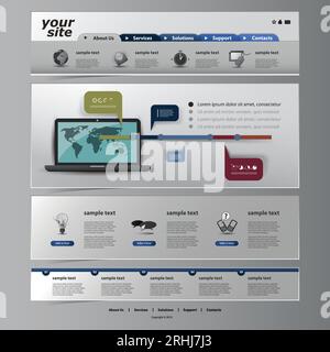 Website template Stock Vector