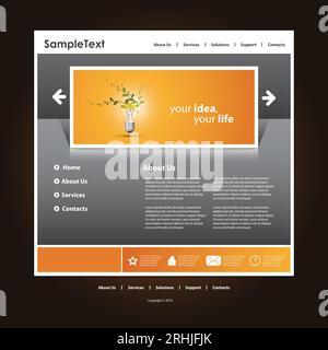 Business Website Template Stock Vector