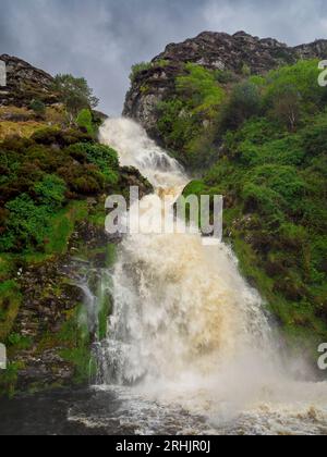 Assaranca Waterfall, County Donegal, Ireland Stock Photo