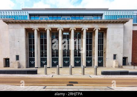 The Halls in Wolverhampton are a concert venue comprising of the old Civic Hall and Wulfrun Hall which have been redeveloped into a modern venue. Stock Photo