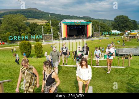 Glanusk Park, UK. Thursday, 17 August, 2023. First arrivals at the 2023 Green Man Festival in Glanusk Park, Brecon Beacons, Wales. Photo date: Thursday, August 17, 2023. Photo credit should read: Richard Gray/Alamy Live News Stock Photo