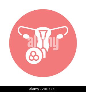 Candida fungi albicans color line icon. Isolated vector element. Outline pictogram for web page, mobile app, promo Stock Vector