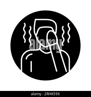 Weakness color line icon. Isolated vector element. Outline pictogram for web page, mobile app, promo Stock Vector