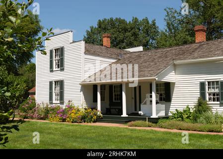 Grand Detour, Illinois - United States - August 16th, 2023: The John Deere Historical Site on a beautiful Summer afternoon. Stock Photo