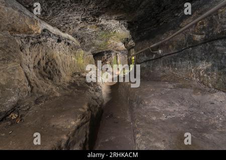 Historic siege tunnel of St Andrews castle Stock Photo - Alamy