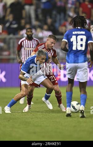 Herve Koffi of Charleroi in action with the ball during the Jupiler News  Photo - Getty Images