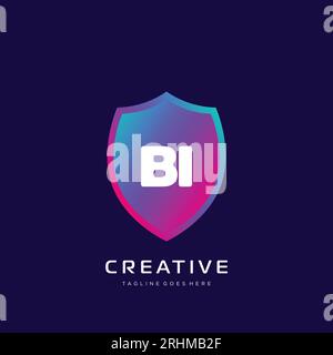 initial logo With Colorful template vector. Stock Vector