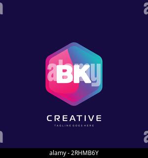 initial logo With Colorful template vector. Stock Vector