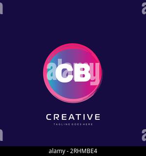 initial logo With Colorful template vector. Stock Vector