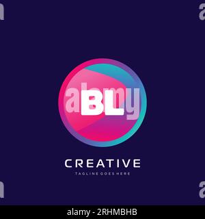 initial logo With Colorful template vector. Stock Vector