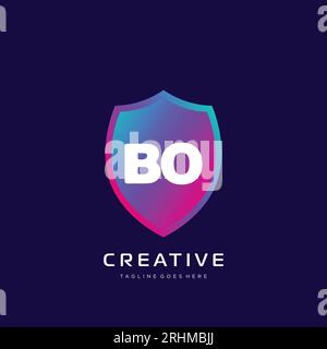 initial logo With Colorful template vector. Stock Vector