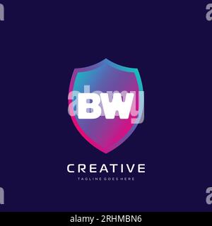 initial logo With Colorful template vector. Stock Vector