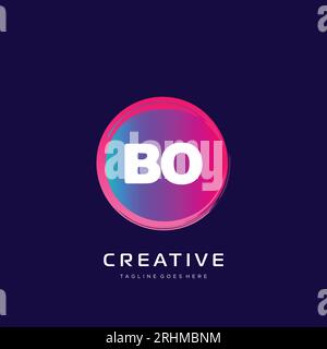 initial logo With Colorful template vector. Stock Vector