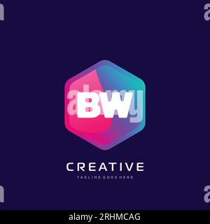 initial logo With Colorful template vector. Stock Vector
