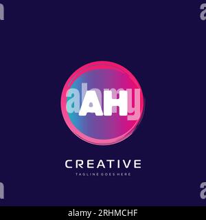 initial logo With Colorful template vector. Stock Vector