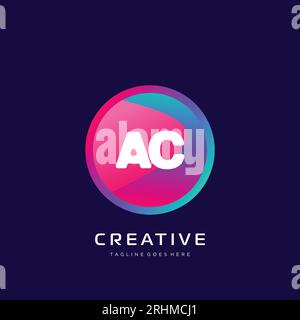 initial logo With Colorful template vector. Stock Vector