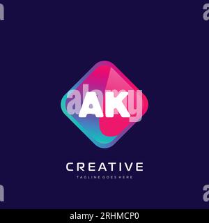 initial logo With Colorful template vector. Stock Vector