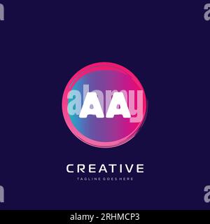 initial logo With Colorful template vector. Stock Vector